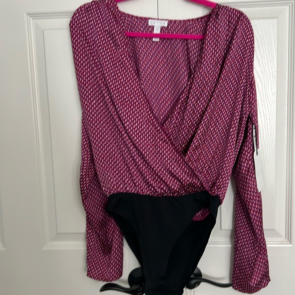 Pink Plumier bodysuit blouse